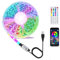 Tira LED 3 metros, TV Retroiluminación RGB Inteligente LED Tira Alimentado Por USB, Con IR Control Remoto Y Bluetooth Control De App Sincronización De Música, Para TV/ Hogar/ Fiestas Sala De Juegos