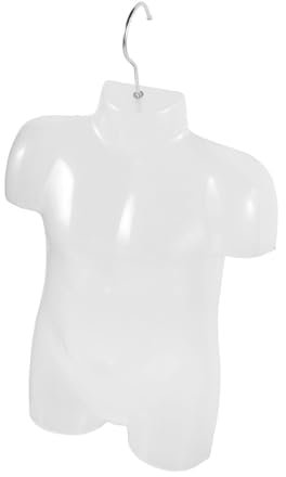 Luwecf Kinder Mannequin Torso, Hängendes Mannequin, Torso, Halbkörper Display Modell - Hängendes Display Modell aus PP für Kleidung - Ideal für Boutiquen & Fotoshootings​