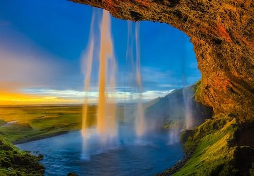 Brown Rocky Mountains And Waterfall, 10000 Piece Jigsaw Puzzle, Family Jigsaw Puzzle, Home Decoration, The Most Satisfying Tabletop Game And Gift, Fun Jigsaw Puzzle, 10000 Piece