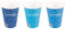 Coffee To Go Becher, Kaffeebecher, 3 verschiedene Blautöne, 300 ml, Hartpapier, 50 Stück