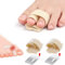 Fantasyon 2 Piezas Enderezadores para Dedo en Martillo, Enderezadores Ferula De Dedo Separador Dedos Pie Vendajes Acolchados, Corrector Dedo Pie Martillo para Mujeres y Hombres, Protectores Dedos Pie