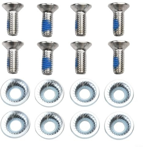 YUANGANG Set di viti per legami snowboard viti filettate M6 con rondelle in acciaio inox accessori per viti di montaggio per snowboard Parti sportive Hardware di ricambio