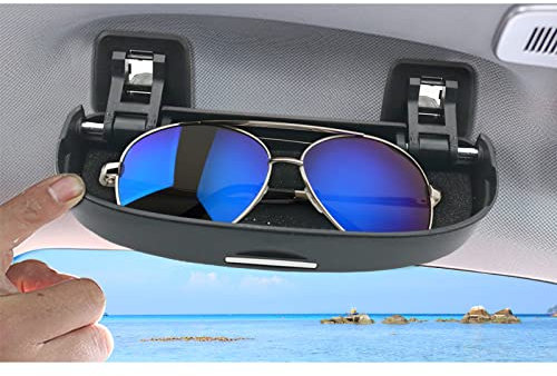 BIXUAN Compass 2024 contenitore per maniglia della porta, compatibile con Jeep Compass MP 2017-2024 2025, porta occhiali da sole, custodia per occhiali, organizer 2 cacciaviti (nero)