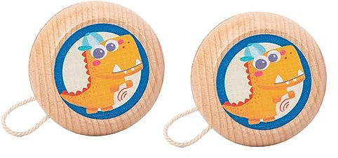 Vaguelly 2 Stück schickes Jo-Jo holzspielzeug kindergeburtstags mitgebsel Yo-yo für Kinderzimmer Anti-Fall Holzspielzeug Jo-Jo-Ball Jo-Jo- aus Holz Buche