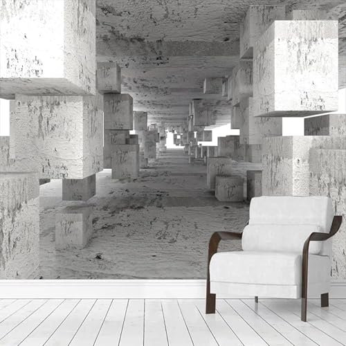 Papier Peint Mural Photo 3D Espace Géométrique Abstrait Effet 3D Peler Et Coller Amovible Salon Bureau Chambre Chambre Enfants Salle À Manger Couloir Mur Affiche Mur Art Décoration -338959601856