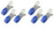 HpLive Stainless Steel Pool Cover Clips, Metal Clips for Pool Cover Clips, Windproof Pool Clips with Scratch Protection for Swimming Pool Covers (6 Pieces, Blue)