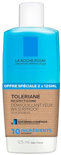 La roche posay Toleriane Respectissime Make-up-Entferner für die Augen, wasserfest, 125 ml x 2