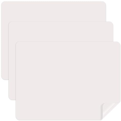 Luxeu Silikonmatte, 3 Stück 40X30cm Bastelunterlage Kinder, für Resin Gießharz, Antihafte und rutschfeste, Silikon Unterlage für Epoxidharz Formen (Hellgrau)