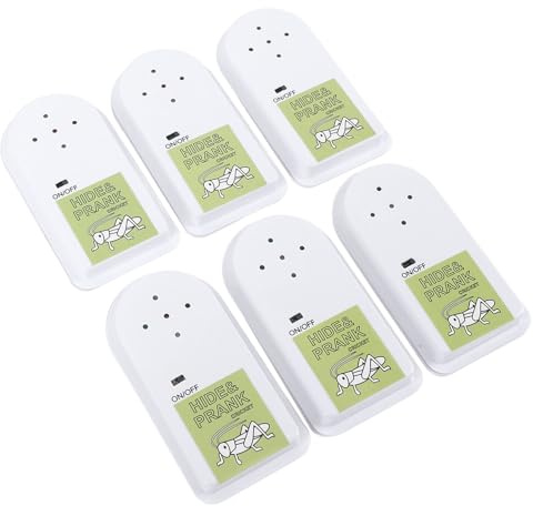 Jiawu Prank Noise Maker Lustige Cricket-Soundbox für Praktische Witze, 6-teiliges Cricket-Lärm-Streichspielzeug für Büro und Zuhause