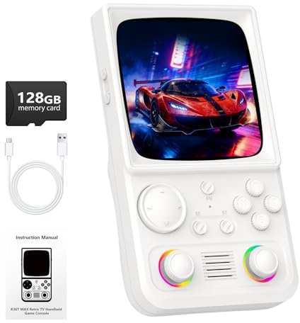 R36TMAX Console de jeu portable rétro, écran IPS de 4,0 avec plus de 18 000 jeux classiques, prend en charge les combats en réseau WiFi et OTG, console de jeu vidéo rétro portable avec batterie de