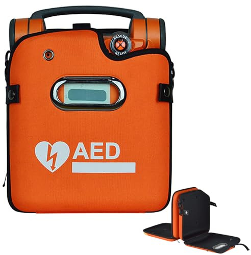Wsexyy AED-Defibrillator-Tasche, Tragbare AED-Aufbewahrungstasche, Notfall-Instrumentenbehälter Mit Verstellbaren Schultergurten Und Reflektierenden Streifen, Auffällige Farbe, Geeignet Für AED120G5