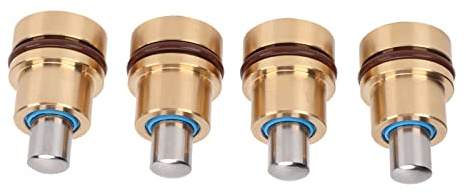 Cocoarm Excavator Joystick Handle Brass Alloy Steel Operating Rod Set 4 Pcs 10mm ID 30mm OD 52mm Height for EX 2 3 5 Excavator Repair and Replacement