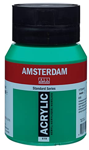 Amsterdam Standard Series Acrylic Jar 500ml Permanent Green Deep 619 (17726192)