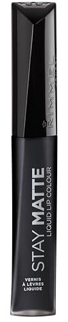 RIMMEL LONDON Stay Matte Liquid Lip Color - Pitch Black