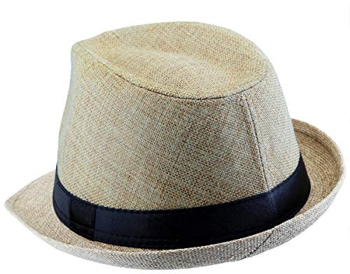 KYEYGWO Fedora-Hut Mode Filz Gangster Hüte für Mann und Frau, Trilby Snap breiter Krempe Vintage Style Dress Hut