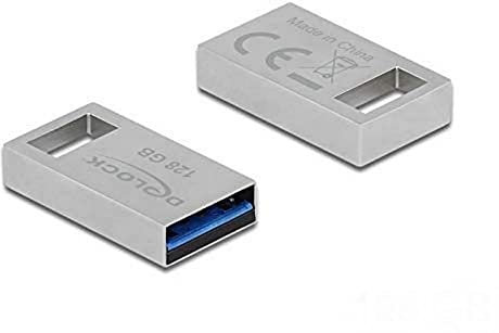 Delock USB 3.2 Gen 1 Speicherstick 128 GB - Metallgehäuse, silber