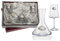 Juego de vino personalizado con decantador decoración plata bilaminada 925