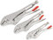 Crescent 3 Piece Curved Jaw Locking Pliers with Wire Cutter Set - CLP3SETN-08