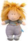 ISAKEN 40cm Niedliche Weiche Stoffpuppe Kuschelpuppe Babypuppe Weiche Puppe mit Kleidung und Haaren, Kinder Gefüllte Puppen Textilpuppen Plüsch Stofftier Spielzeug Geschenk für Mädchen Baby