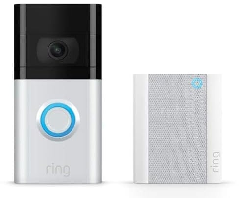 Ring Doorbell 3 & Chime, 2 Pc Set