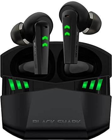 Black Shark Bluetooth Kopfhörer mit 35ms Extrem Geringer Latenz, Kopfhörer Kabellos mit Premium-Sound, Bluetooth 5.2, 10-mm-Treiber, 4 Hyperclear Mics, IPX5 Wasserdicht, 20 Stunden Wiedergabezeit