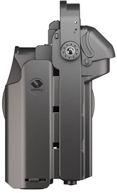 Orpaz T40 Adjustable and Modular G19 Holster Compatible with OWB Glock 19 Holder with Light/Laser/Sight/Optics, LH-Large, Paddle Attachment - Will Secure Your Handgun with a Tactical Appearance