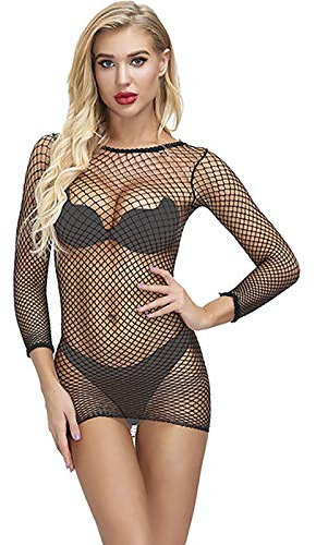 Sexy Dessous Damen Reizwäsche Erotische Unterwäsche Verführerische Fischnetz Unterhose Set Lingerie String Panty Bodysuit Babydoll Slips und Büstenhalter Bralette Nachtwäsche Unterkleid a