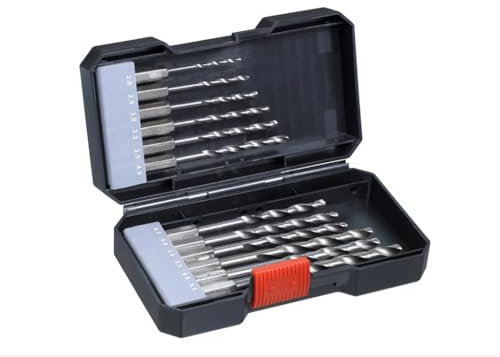 kwb 108810 HSS Metall-Spiralbohrer-Set 12teilig DIN 338 1/4 (6.3 mm) 12 St.