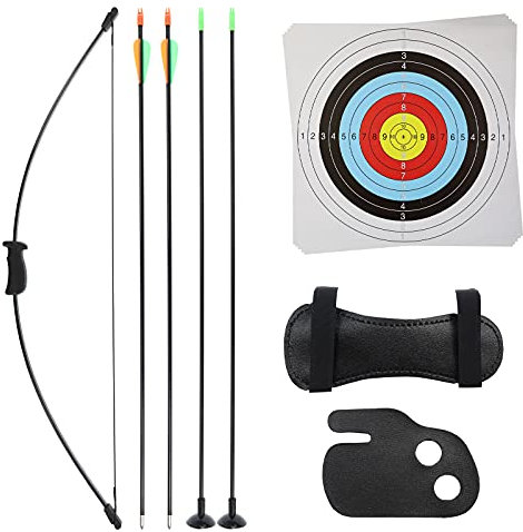 BSW-Flitzebogen Little One Pfeil und Bogen Set - 8-10 lbs, für Kinder zwischen 5 u. 10 Jahre, Kinderbogen Set, Qualität Bogenset mit Pfeile, Zielscheibe