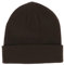 SHIPITNOW Dunkelbraun Herren oder Damen Wintermütze Einfarbig - Basic Strickmütze ohne Bommel - 100% Acryl Beanie- Einfaches und klassisches Mützen ohne Marke - Einheitsgröße