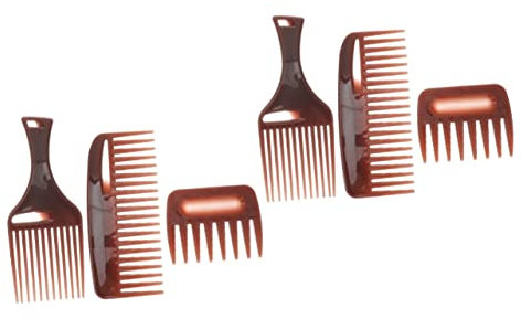 minkissy 6 Pcs Hairdressing Wide Tooth Comb Hair Brush for Men Shower Comb Wide Tooth Comb for Wet Hair Wet Pick Barber Brush Hair Pick Afro Comb Afro Pick Comb Man Abs Hair Comb Massage