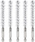 QUARKZMAN 5 Stück Nylon-Bürsten 12mm Durchmesser Reinigungsdrahtbürste Rohrreiniger mit Griff 1/4 Zoll Sechskantschaft für Rohre, Anschlüsse, Lager