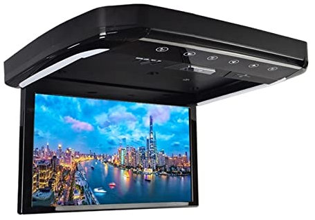 Lecteur DVD pour voiture Moniteur de plafond de voiture de 13.3 pouces 1080P lecteurs vidéo multimédias portables écran LCD HD affichage de montage sur le toit de l'automobile sortie HDMI Multifonctio