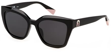 Furla Damen Sfu781 Sonnenbrille, schwarz (Shiny Black), 52