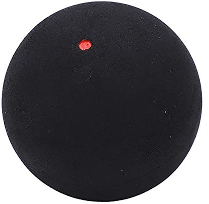 UPQRSG Squashball, 37 Mm Gummi Single Dot Squashschlägerbälle, Professioneller, Strapazierfähiger Single Dot Squashball für Anfänger Wettkampftraining, Outdoor Squashbälle Übungsausrüstung(Rot)