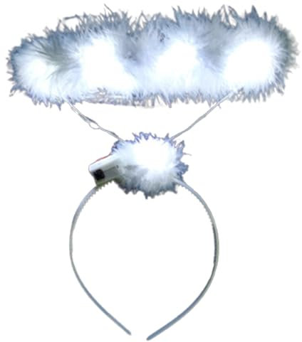Serre-tête lumineux à LED avec ailes d'ange pour femme, unisexe, carnaval, fête, photographie, bandeau lumineux d'ange lumineux