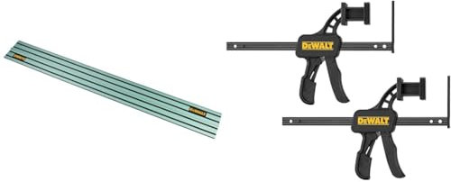 DEWALT Rail de Guidage 1.5m pour DWS520KR DWS5022-XJ & Serre-joints pour Rails de Guidage DWS5021, DWS5022, DWS5023 DWS5026-XJ