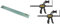 DEWALT Rail de Guidage 1.5m pour DWS520KR DWS5022-XJ & Serre-joints pour Rails de Guidage DWS5021, DWS5022, DWS5023 DWS5026-XJ