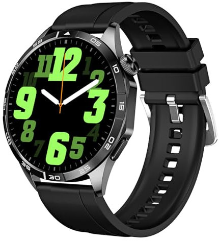 QESTO Kmccd Inteligente, 1.43 '' Bluetooth Smartwatch H o Recibir Llamadas Rastreador de Ejercicios Kmccd IP68 Pasos a Prueba de Agua Calorías Sueño SMS,Green