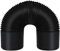 Extendable Air Conditioner Hose, 150Mm Air Duct Flexible Hose Universal Portable Replacement AC Tube for Heating Cooling Ventilation and Exhaust with Length 1.5M,Black