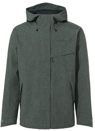 VAUDE Regenjacke – Rosemoor Jacket II, Regenjacke Herren wasserdicht und atmungsaktiv, funktionale 2-Lagen Outdoorjacke, Übergangsjacke oder Fahrradjacke, agave,3XL