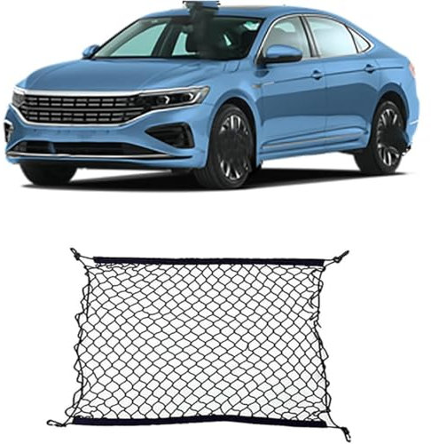 BWCXLJSM Auto Kofferraumnetz, Für VW Passat Nms 2016 2012~2022 2017 2018, Kofferraumnetz Lagerung Mesh Auto Gepäcknetz Auto Organizer Netze Kofferraum ZubehöR