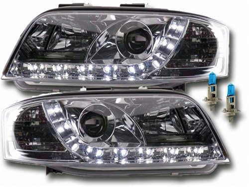 Led Scheinwerfer Set in chrom für Audi A6 C5 4B 97-01