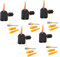 Milisten 5pcs Inflator Nozzle Tire Air Pump Air Pump for Inflatables Gas Pump Portable Air Pump Headphone Adapter Dual Valve Bicycle Air Pump Dual Head Bike Track Pump Air Pump Part Plastic