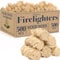 Natural Firelighters Large Box. Natural Wood Wool Wax Fire Lighters for Stoves, Wood Burners, Pizza Ovens, Open Fires, Fire Pit, BBQ Lighters, Fire Starters for Log Burners (500 Pack)