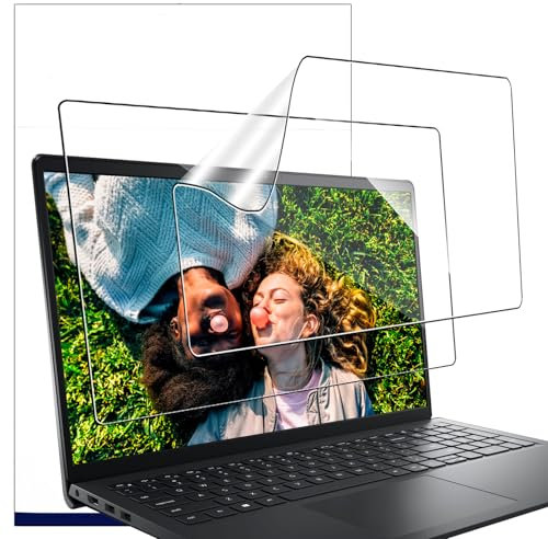 KZIOACSH Screen Protector for Dell Inspiron 15/Dell Latitude 5510/Latitude 5511 15.6 Inch, 2 Pack HD Clarity Anti-Scratch PET Screen Protector Ultra Slim Touch Sensitive Bubble Free Film, NOT GLASS