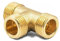 Messing T-Stück 1 AG x AG x AG – Robuster T-Verteiler für Wasser- & Heizungsinstallation – Hochwertiges Rohrfitting, 10 bar, 120°C