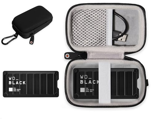 Getgear Portable Case Compatible with WD_Black Game Drive SSD 1TB, 2TB, 512GB