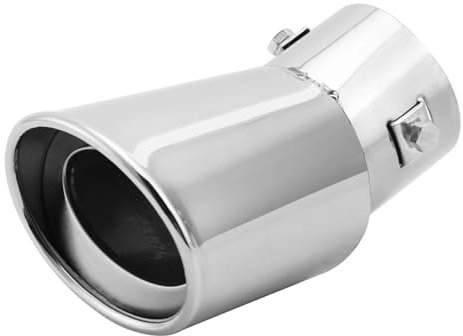 Auspuffblende Für Toyota Für Yaris 2004-2021 Edelstahl Auto Heckauspuffrohr Endschalldämpfer Spitze Universal Auto Auspuffrohr Zubehör Auspuffendrohr(Chrome)