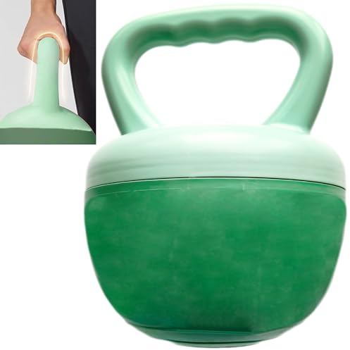 Smaoqingji Soft Kettlebell Kettle Bell Kugelhantel - 1 Stück, Grüner, Safe Strength Training Kettlebells, Kann Sand Gefüllt Werden, Frei Einstellbares Gewicht, Kann Allgemeine Kernkraft Verbessern